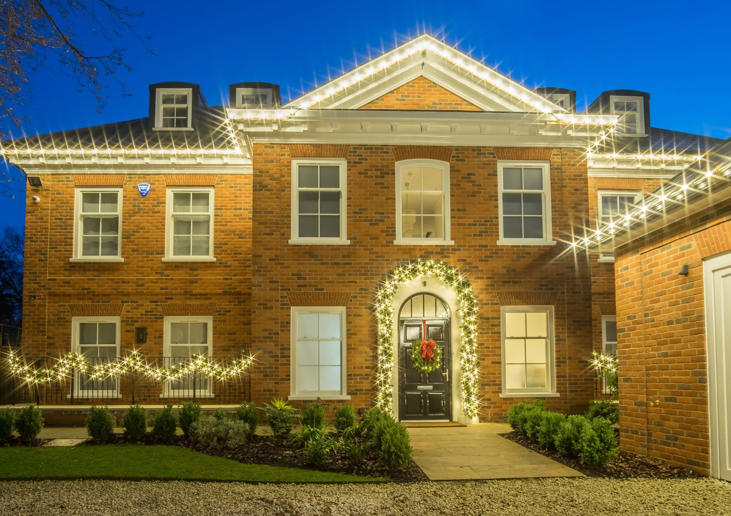 Residential Christmas lighting install 6