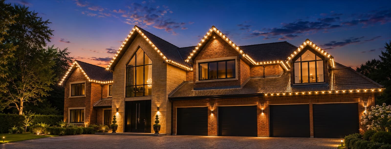 Bespoke Roofline Lighting in Cheshire